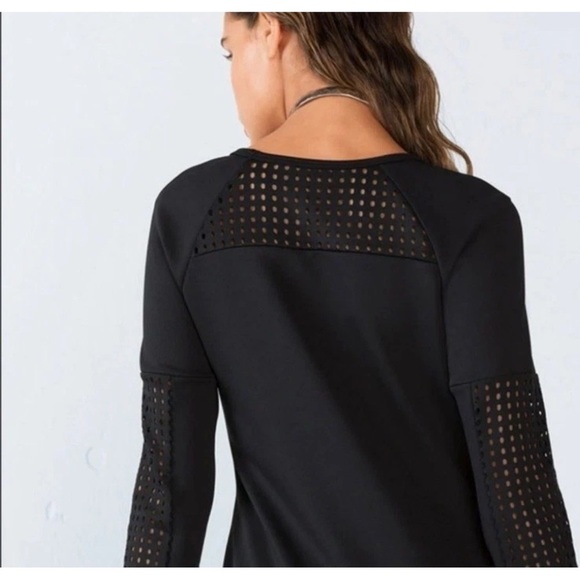 Fabletics Sweatshirt Dress Women Size S Black Tilly Athletic Dress Mini Dress - Picture 2 of 13